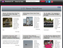 Tablet Screenshot of newshub.us